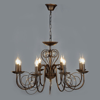 Цена на Подвесная люстра Eurosvet 60018/8 черный с золотом