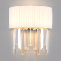 Фото Бра Eurosvet 10122/2 хром/прозрачный хрусталь Strotskis (10106/2)