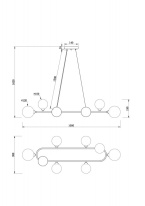 Купить с доставкой по Москве и России Подвесная люстра Freya FR5222PL-08B