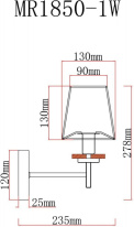 Купить Бра MyFar MR1850-1W