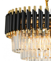 Купить Каскадная люстра Natali Kovaltseva DARIAN 76017/10C GOLD BLACK