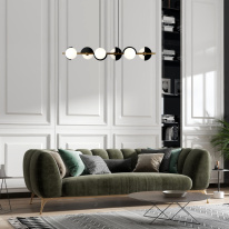 Купить Подвесная люстра Eurosvet 70149/6 черный/латунь