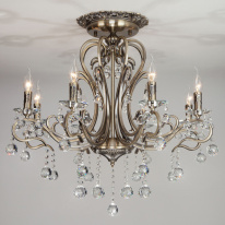 Фото Люстра на штанге Eurosvet 12505/8 античная бронза Strotskis