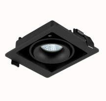 Купить Встраиваемый светильник Donolux DL18615/01WW-SQ Shiny black/Black