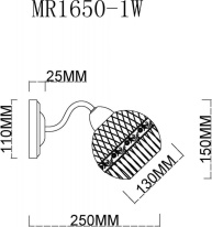 Бра MyFar MR1650-1W Купить Бра MyFar MR1650-1W