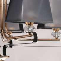 Купить с доставкой по Москве и России Подвесная люстра DeMarkt 448015205