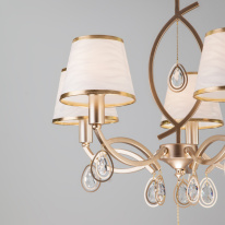Цена на Подвесная люстра Eurosvet 60091/5 перламутровое золото