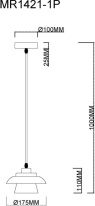 Купить Подвесной светильник MyFar MR1421-1P