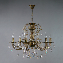 Фото Подвесная люстра AMBIENTE by BRIZZI 8888/6 PB Tear drop