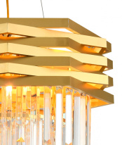 Цена на Каскадная люстра Natali Kovaltseva SPEAR 76013/10C GOLD