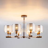 Люстра на штанге Eurosvet 60078/8 хром в интернет магазине Гет Лайт