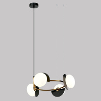 Фото Подвесная люстра Eurosvet 70150/4 черный/латунь