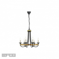Фото Подвесная люстра iLamp 10190-6P BK