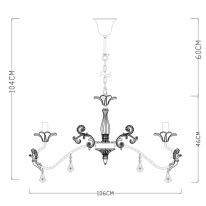 Подвесная люстра ARTE Lamp A5349LM-8WH Подвесная люстра ARTE Lamp A5349LM-8WH в интернет магазине Гет Лайт