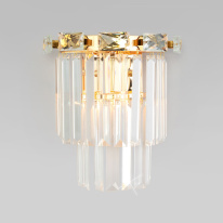 Фото Бра Eurosvet 10130/1 золото/прозрачный хрусталь Strotskis