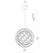 Подвесная люстра Divinare 1030/02 SP-42 в интернет магазине Гет Лайт