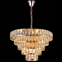 Каскадная люстра Natali Kovaltseva AMANDA 81428/8C GOLD в интернет магазине Гет Лайт