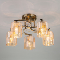 Фото Люстра на штанге Eurosvet 30124/5 античная бронза