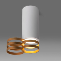 Накладной светильник Elektrostandard DLN102 GU10 белый/золото в интернет магазине Гет Лайт