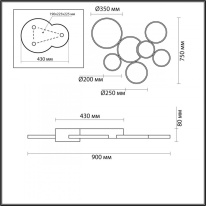 Цена на Накладной светильник LUMION 5254/99CL