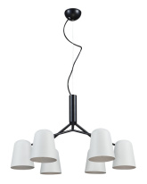 Фото Подвесная люстра Crystal Lux ENRIQUE SP6 BLACK/WHITE