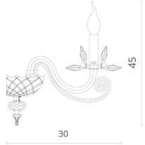 Бра Divinare 8820/09 AP-1 в интернет магазине Гет Лайт