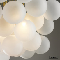 Люстра на штанге iLamp 10099P/3-D800 GL-WH в интернет магазине Гет Лайт