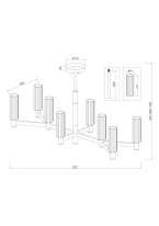 Купить Люстра на штанге Freya FR5167PL-08BS