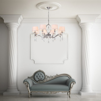 Купить Подвесная люстра Eurosvet 10093/8 хром/прозрачный хрусталь Strotskis