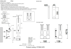Бра Crystal Lux OTONO AP2 BRASS/TRANSPARENTE в интернет магазине Гет Лайт