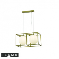 Подвесная люстра iLamp P2484-2 GD Фото Подвесная люстра iLamp P2484-2 GD