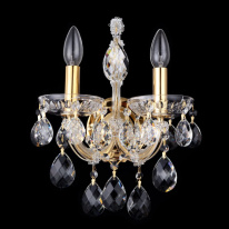 Фото Бра Crystal Lux ISABEL AP2 GOLD/TRANSPARENT