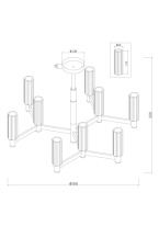 Купить Люстра на штанге Freya FR5167PL-09BS