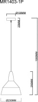 Купить Подвесной светильник MyFar MR1403-1P