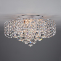 Накладная люстра Eurosvet 16017/6 белый с серебром Strotskis в интернет магазине Гет Лайт