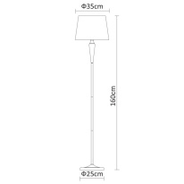 Купить Торшер ARTE Lamp A9310PN-1WG