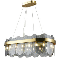 Фото Подвесная люстра Natali Kovaltseva VALENCIA 91000/15C GOLD SATIN