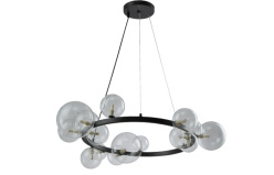 Фото Подвесной светильник Crystal Lux AGATA SP15 BLACK/TRANSPARENTE