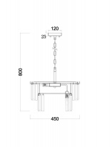 Цена на Подвесная люстра Freya FR11001PL-08G