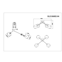 Цена на Накладная люстра Evoluce SLE106002-04