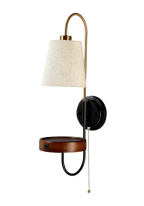 Фото Бра Crystal Lux TWINS AP1 USB WENGE