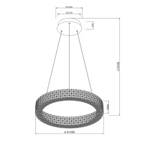 Купить с доставкой по Москве и России Подвесная люстра Escada 10233/1LED