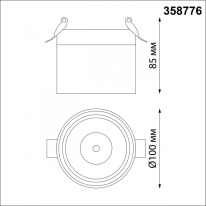 Встраиваемый светильник Novotech 358776 в интернет магазине Гет Лайт