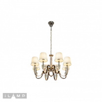 Подвесная люстра iLamp P2424-8 Nickel Фото Подвесная люстра iLamp P2424-8 Nickel