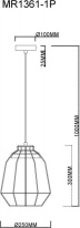 Купить Подвесной светильник MyFar MR1361-1P