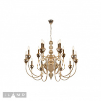 Подвесная люстра iLamp 88003-10+5 GD в интернет магазине Гет Лайт