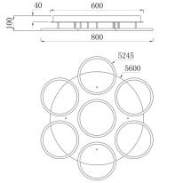 Цена на Накладной светильник ARTE Lamp A2500PL-7WH