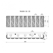 Бра iLamp W4688-58 CR Купить Бра iLamp W4688-58 CR