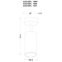 Спот ARTE Lamp A3216PL-1GY Купить Спот ARTE Lamp A3216PL-1GY