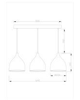Подвесной светильник Moderli Moderli V1400-3P Ria 3*E27*60W подвесной в интернет магазине Гет Лайт
